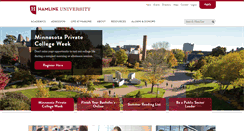 Desktop Screenshot of hamline.edu