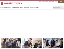 Tablet Screenshot of hamline.edu
